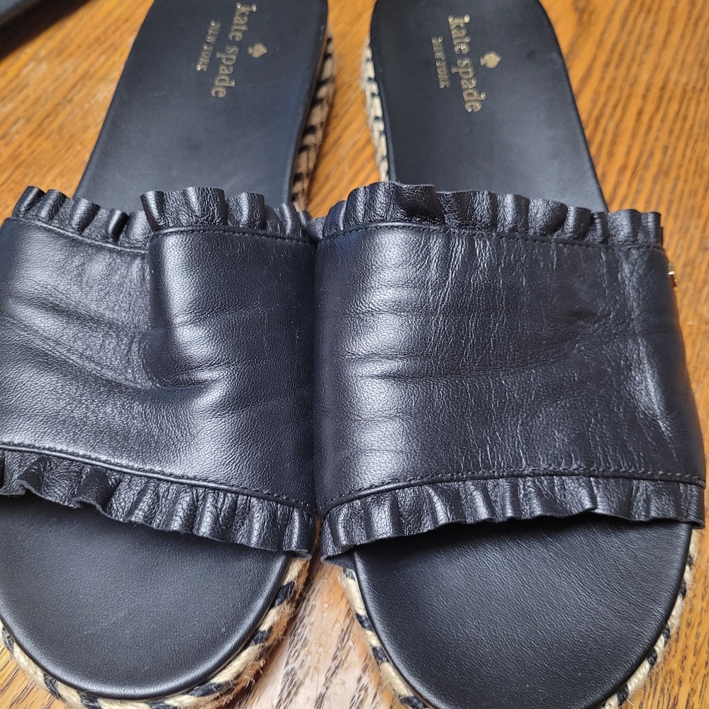 Kate Spade Black Sandals Size 8